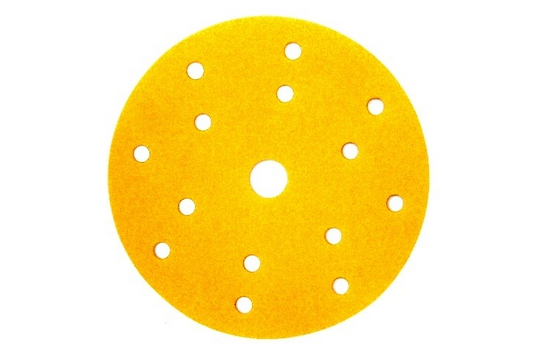 Dischi Abrasivi Deerfos 150mm- 15 Fori, Giallo P60-P800 10 Pezzi