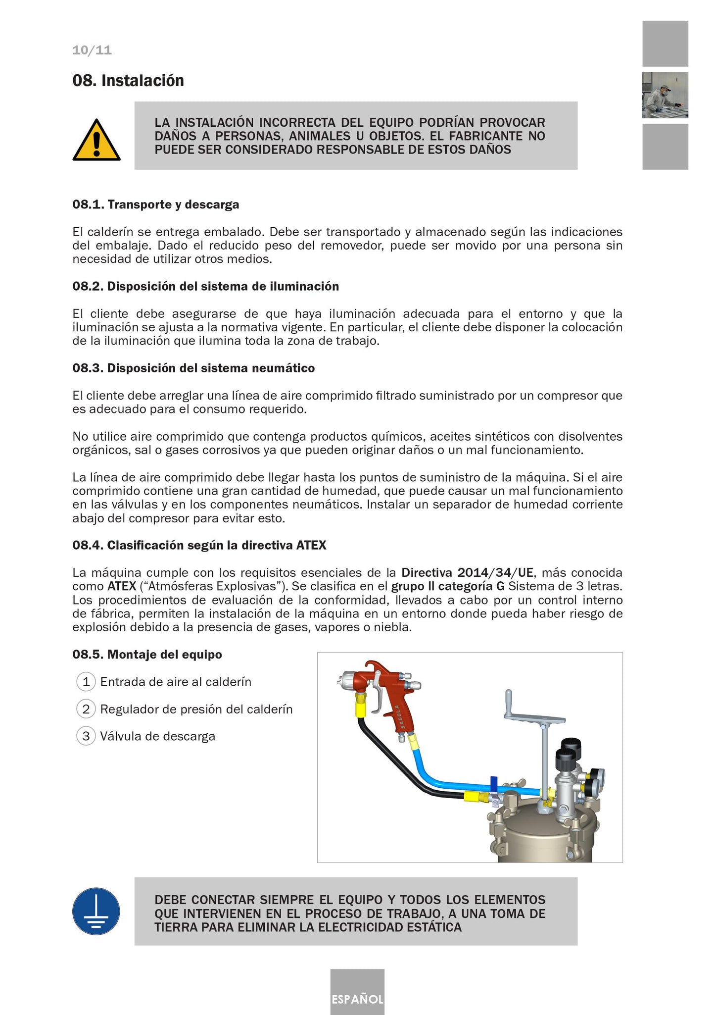 Serbatoio a Pressione Industriale 6110 Inox Articolo 10540701 Sagola