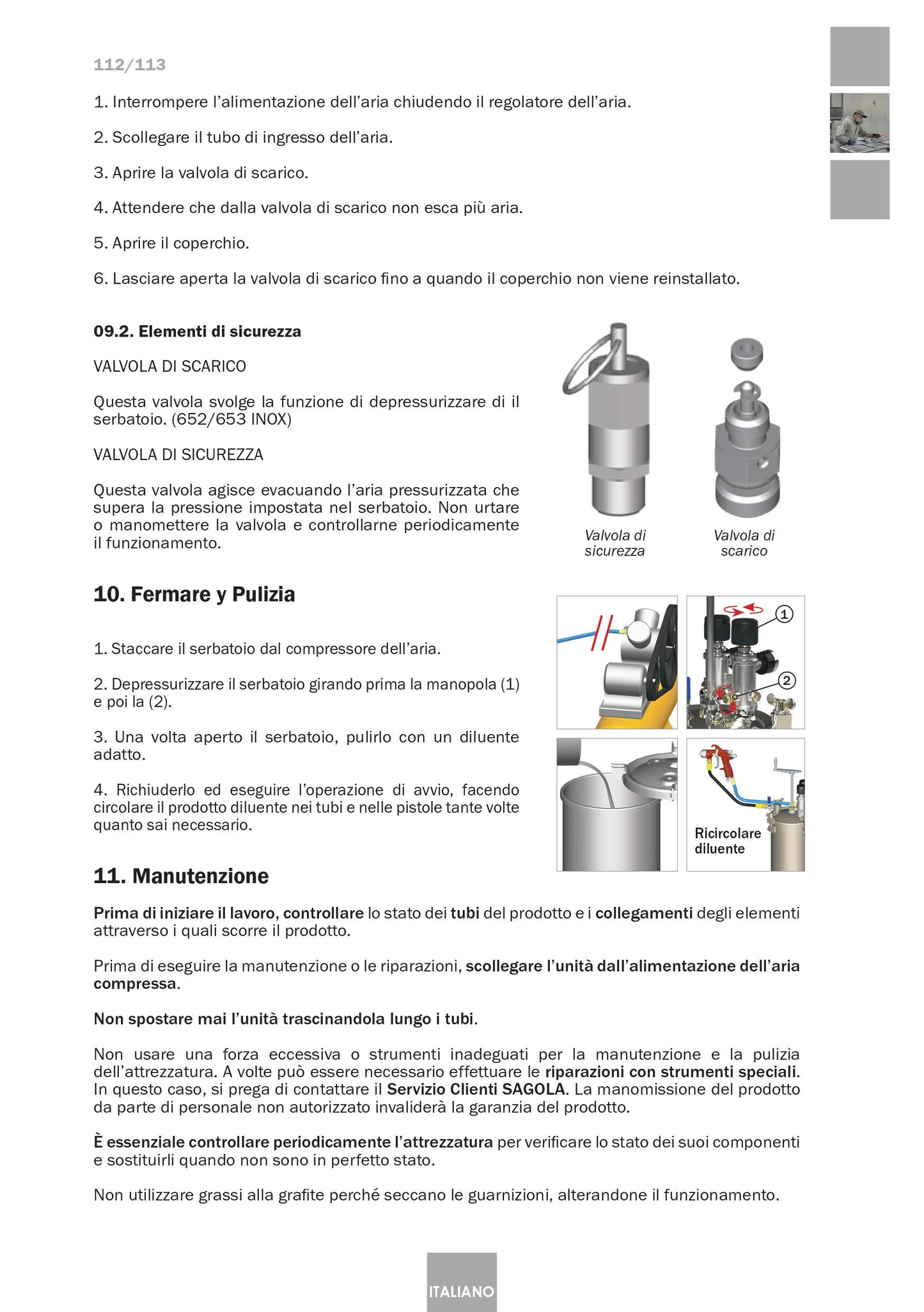 Serbatoio a Pressione Industriale 6110 Inox Articolo 10540701 Sagola