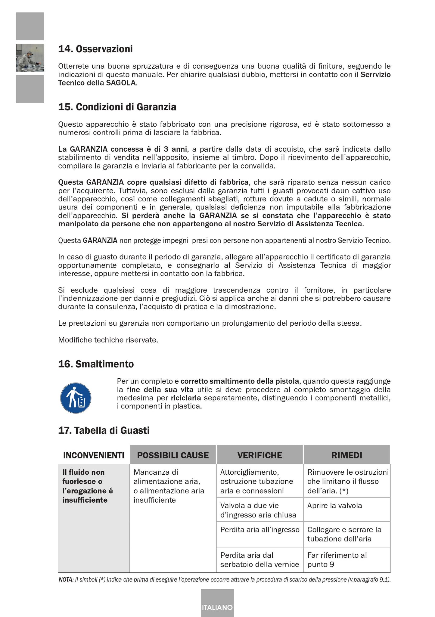 Serbatoio a Pressione Industriale 6110 Inox Articolo 10540701 Sagola