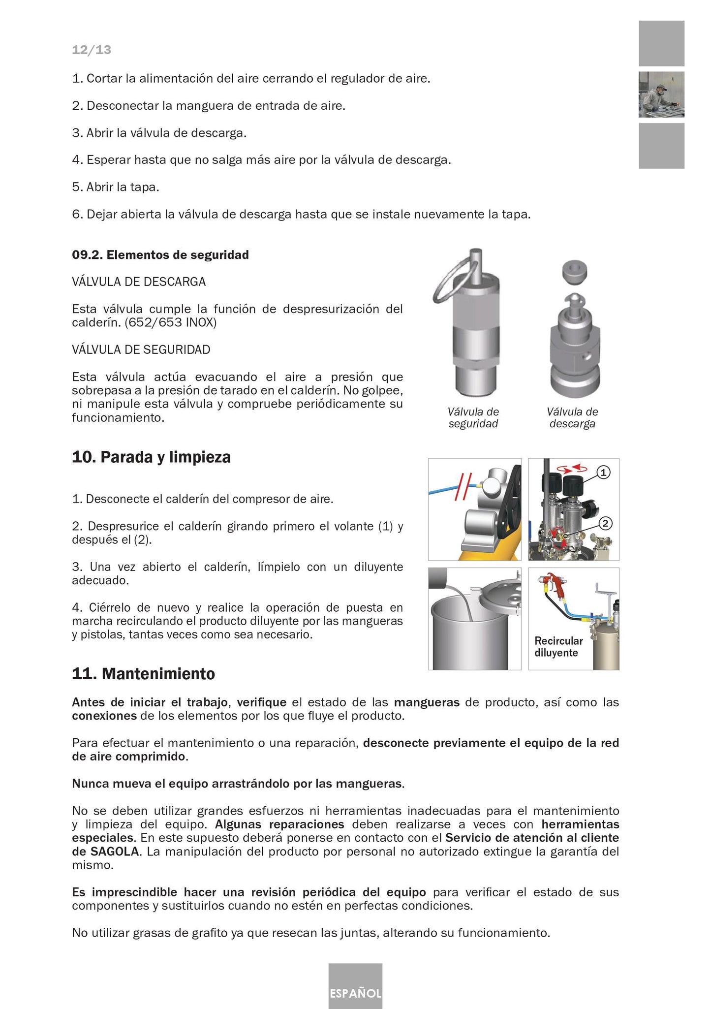 Serbatoio a Pressione Industriale 6110 Inox Articolo 10540701 Sagola