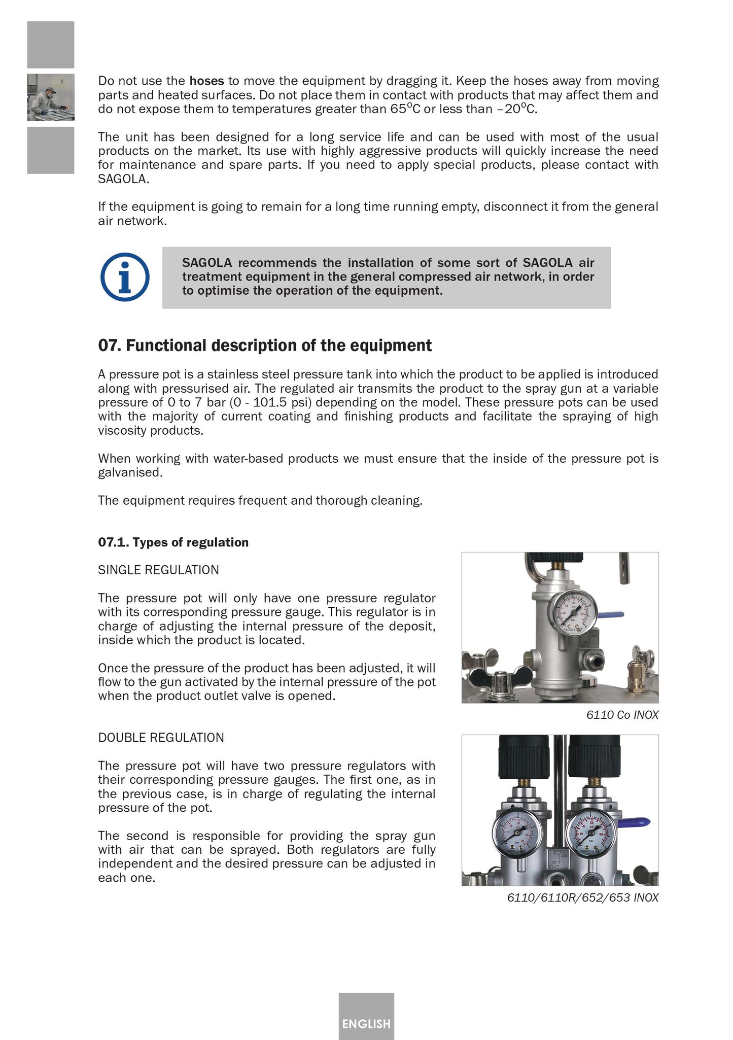 Serbatoio a Pressione Industriale 6110 Inox Articolo 10540701 Sagola