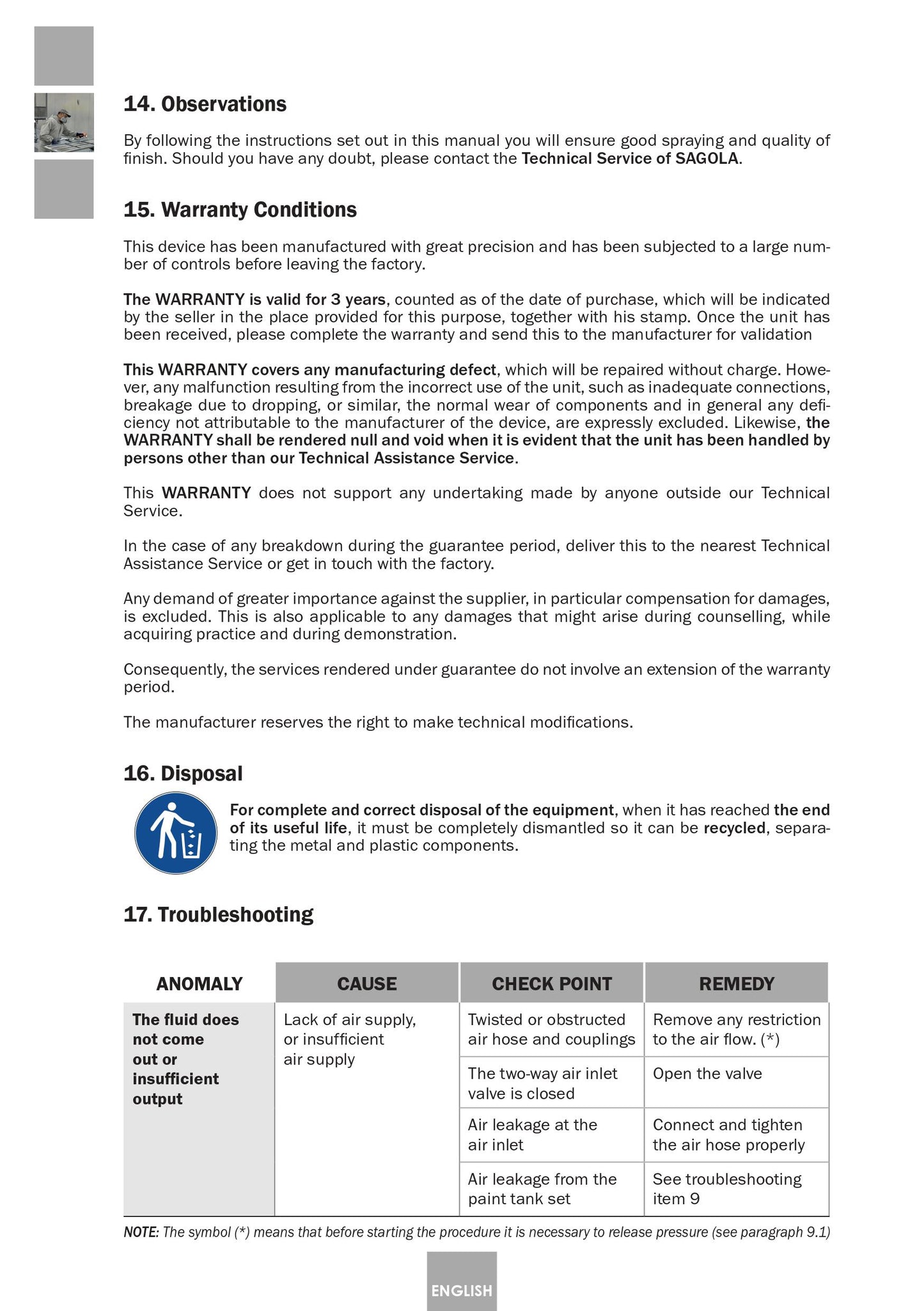 Serbatoio a Pressione Industriale 6110 Inox Articolo 10540701 Sagola