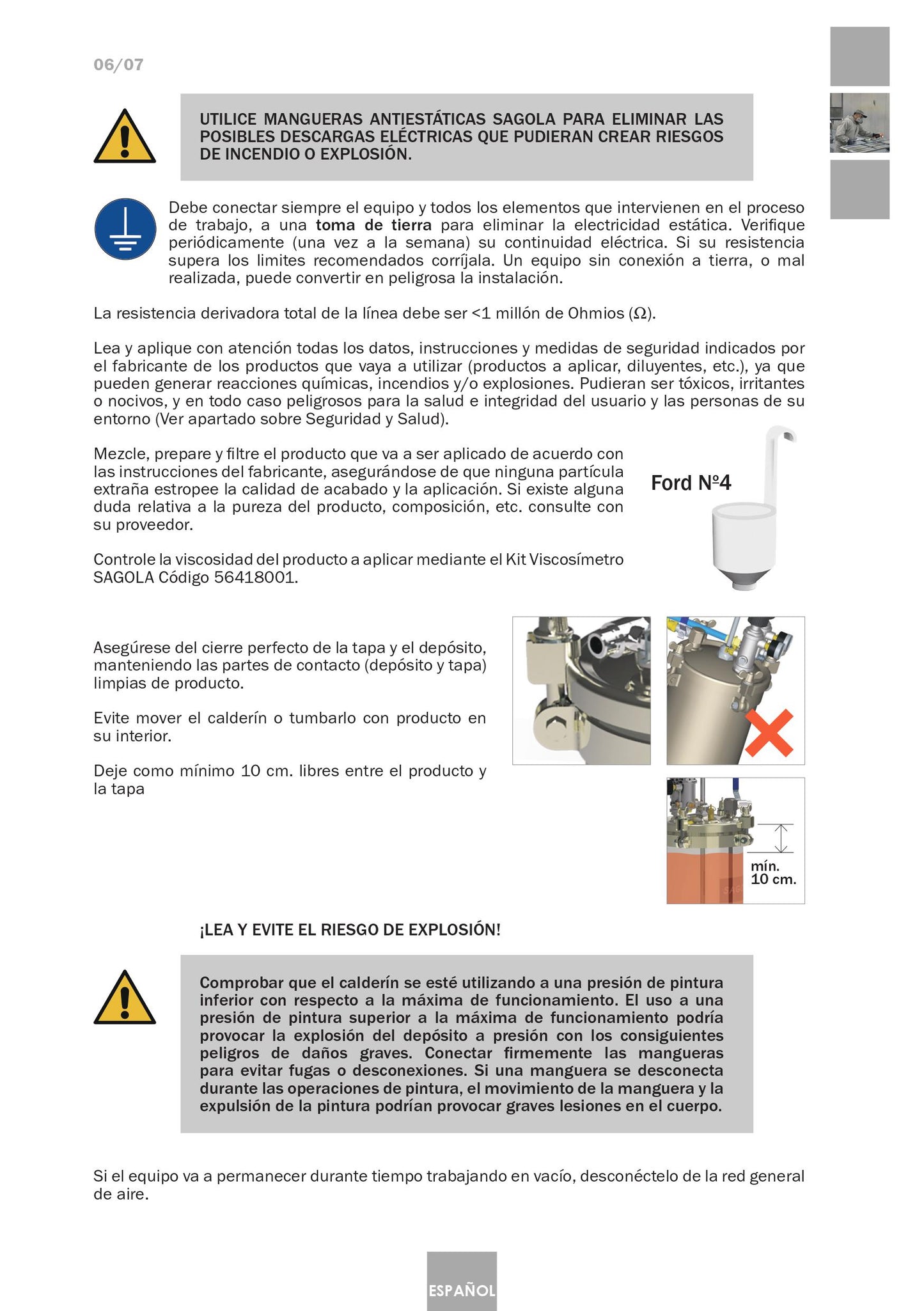 Serbatoio a Pressione Industriale 6110 Inox Articolo 10540701 Sagola