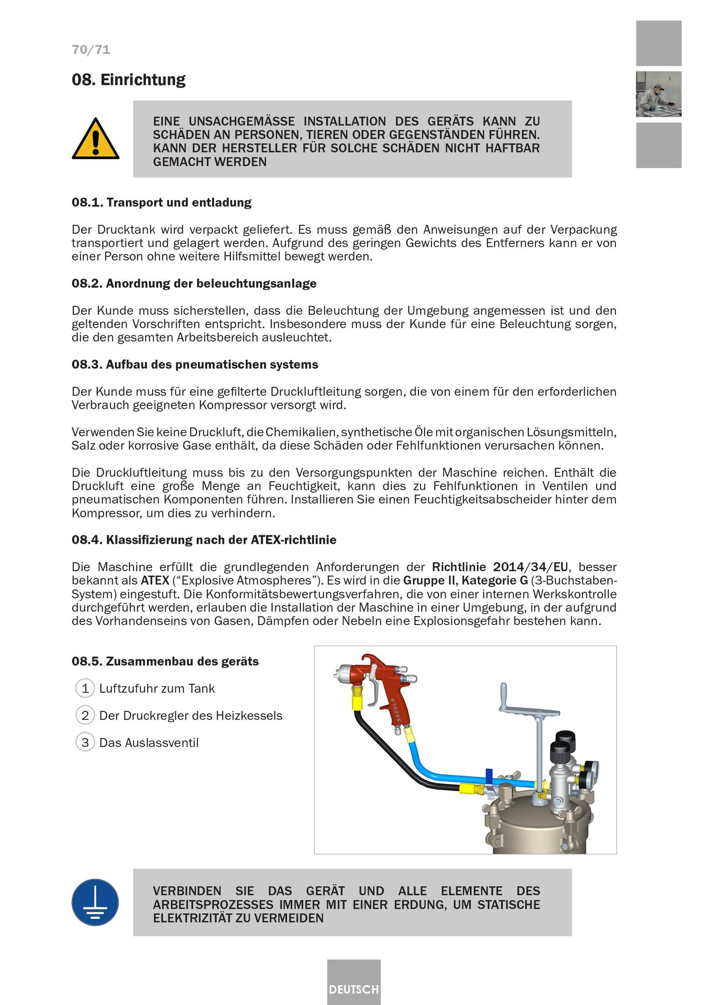 Serbatoio a Pressione Industriale 6110 Inox Articolo 10540701 Sagola