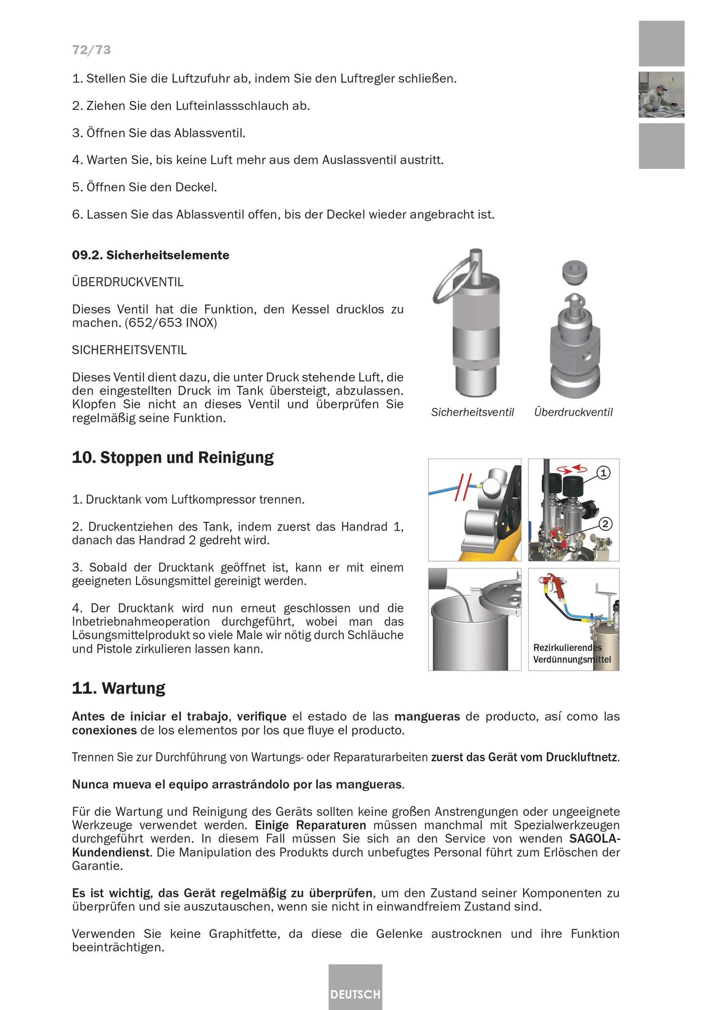 Serbatoio a Pressione Industriale 6110 Inox Articolo 10540701 Sagola