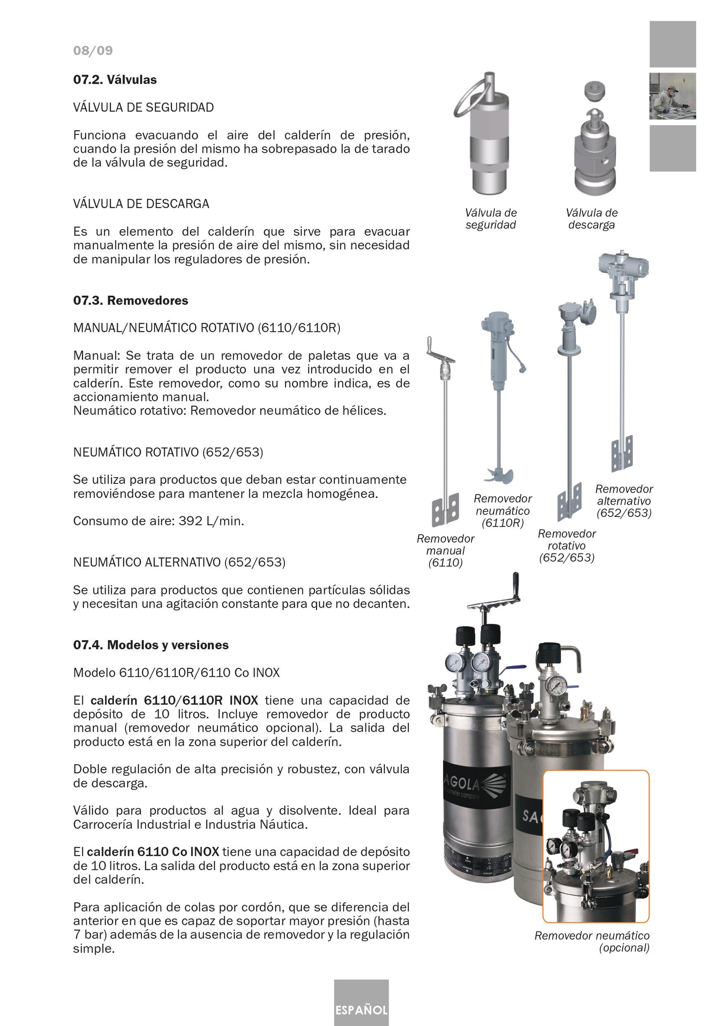 Serbatoio a Pressione Industriale 6110 Inox Articolo 10540701 Sagola