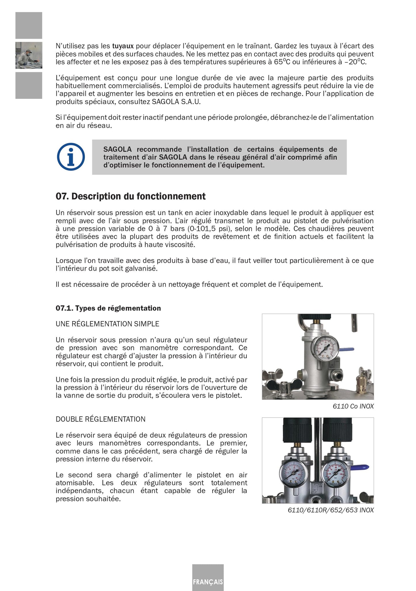 Serbatoio a Pressione Industriale 6110 Inox Articolo 10540701 Sagola
