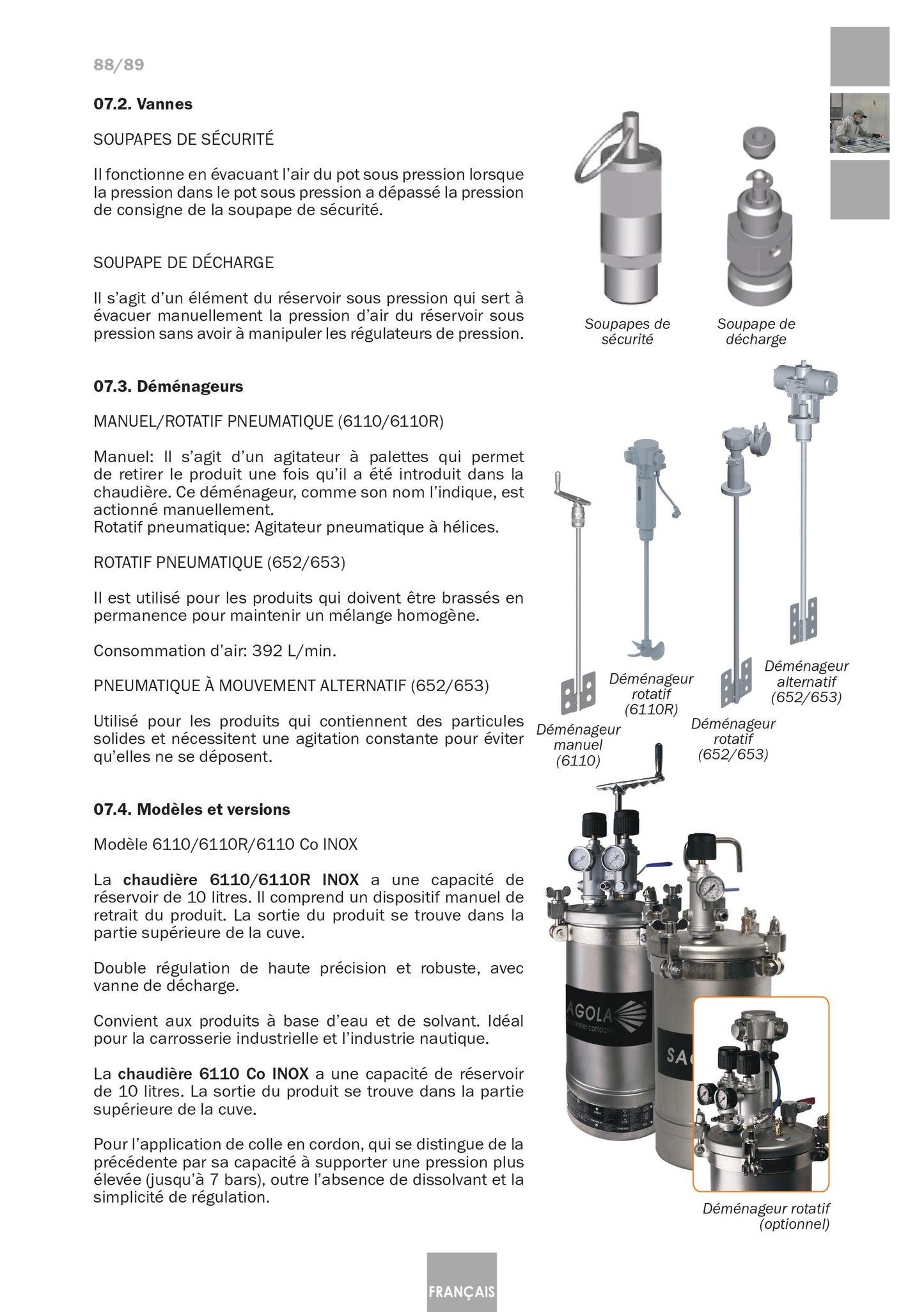 Serbatoio a Pressione Industriale 6110 Inox Articolo 10540701 Sagola