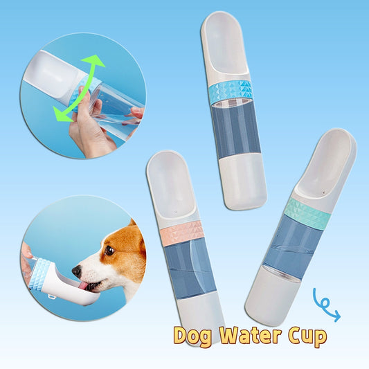 Taza de agua para perros, suministros portátiles para mascotas, botella de agua, tazón para beber para perros, taza para viajes al aire libre, dispensador de agua para perros y gatos, alimentador