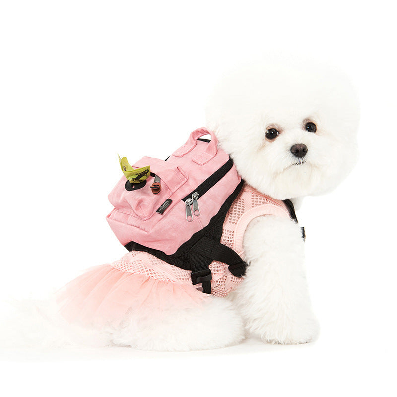 Pet Dog Washable Square Backpack Small