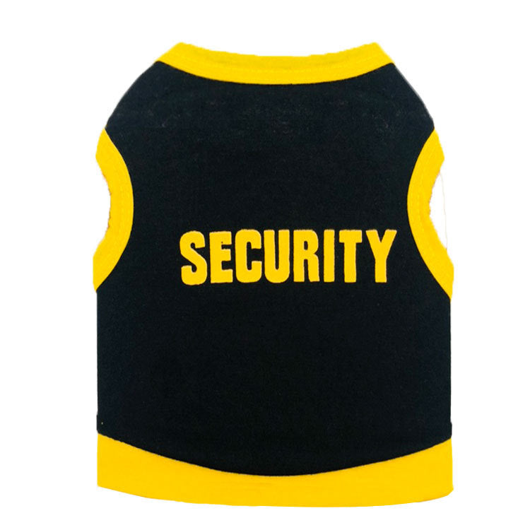 Cotton printed security small dog pet vest