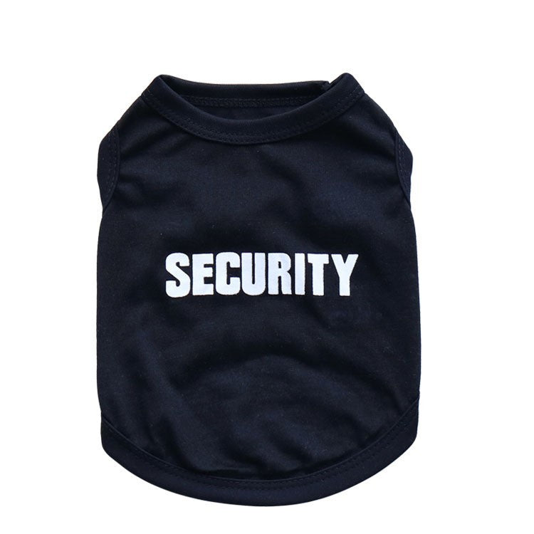 Cotton printed security small dog pet vest