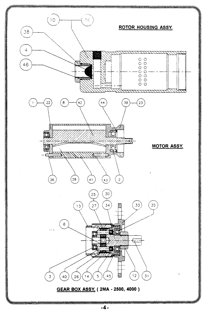 Motore Ingersoll Rand 2ME-400 - 0,22 kW 04664884