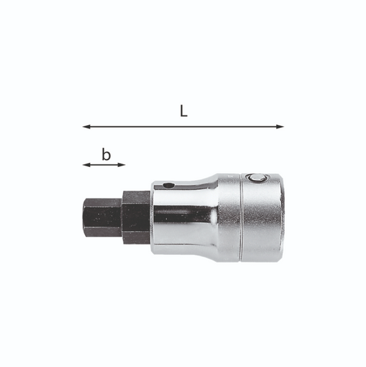 Sockets for Screws with Hexagon Socket Usag 234 3/4 N