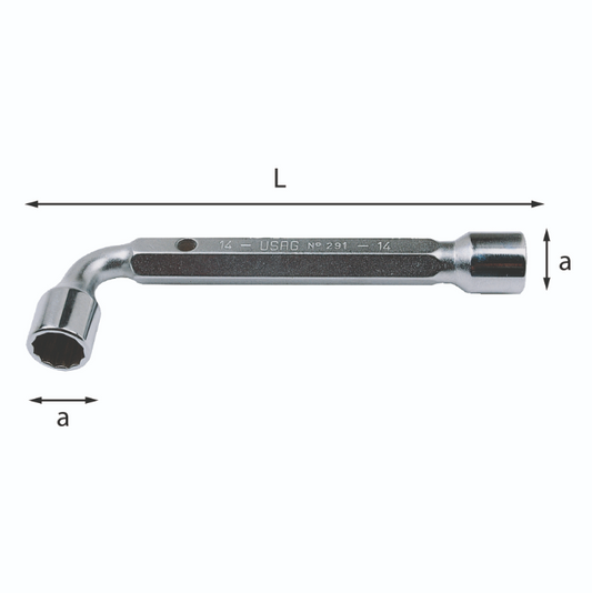 Heavy Double Pipe Wrenches UNI 6748 ISO 2236 USAG 291”