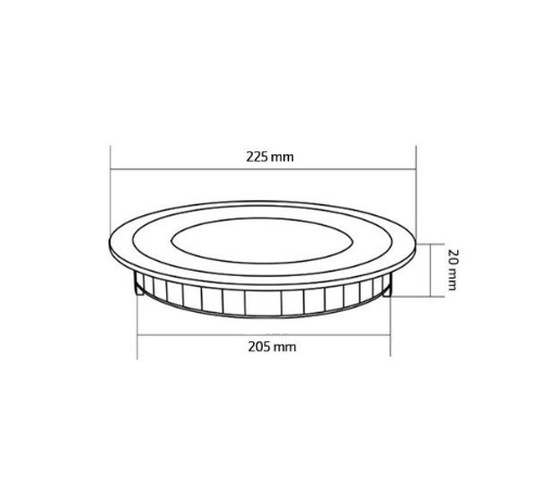 DownLight LED 18W 4000K-4500K Incasso Tondo - SKU 49295-DI