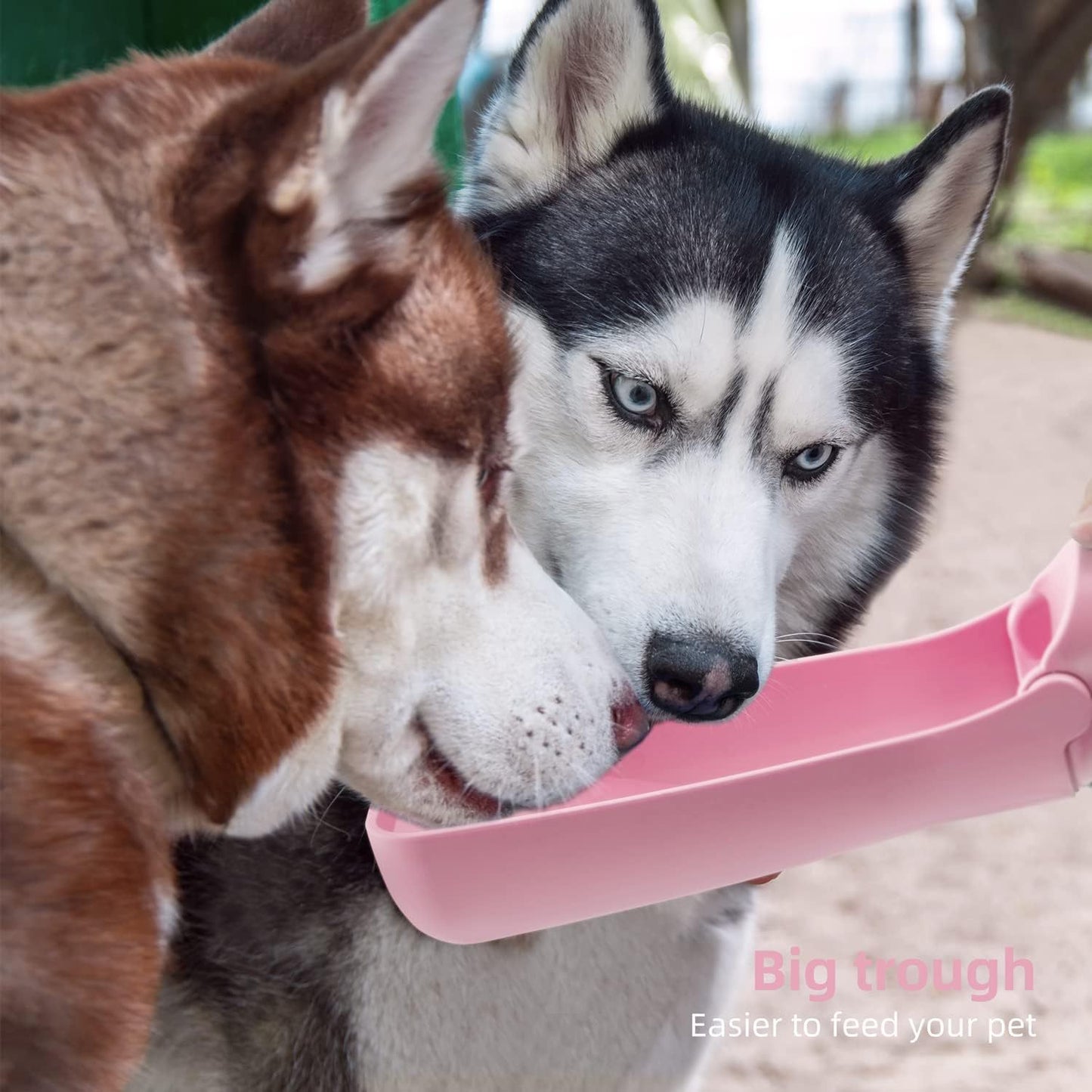 Botella de agua portátil para perros para caminar, botellas de agua portátiles para mascotas para cachorros, dispensador de agua para perros pequeños, medianos y grandes, cuenco de agua para perros, accesorios para perros