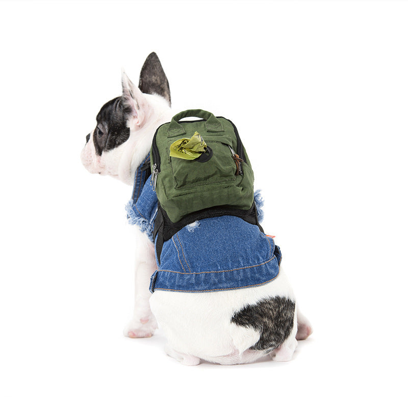 Mochila cuadrada lavable para perros pequeños