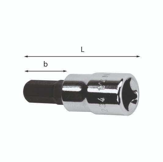 Sockets with insert Usag 234 1/2'' N